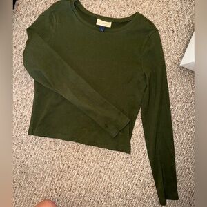 🔴Universal Thread Olive Green Long Sleeve Crewneck Top